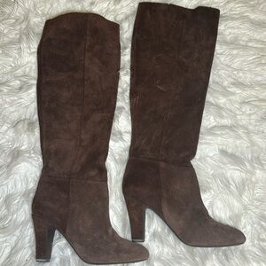 Jessica Simpson brown high heels boots brand new peeling due to storage
